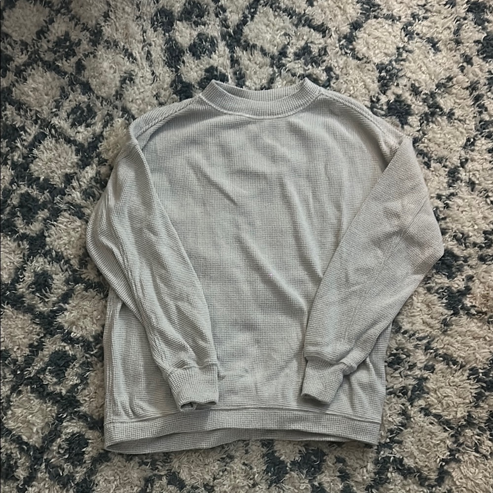 Aerie Gray Sweatshirt Top